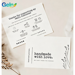 Biglietto <span class=keywords><strong>di</strong></span> ringraziamento neutro in stile Boho, personalizzato <span class=keywords><strong>con</strong></span> stampa su carta artistica spessa, <span class=keywords><strong>con</strong></span> guida alle cura delle candele, per inserto regalo <span class=keywords><strong>di</strong></span> marchi <span class=keywords><strong>di</strong></span> candele fatte a mano - Product Image 2
