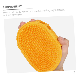 Self Cleaning <b>Pet</b> Bath <b>Brush</b> with Flexible Rubber Tips for Sensitive Skin and Long Short Fur - Product Image 2
