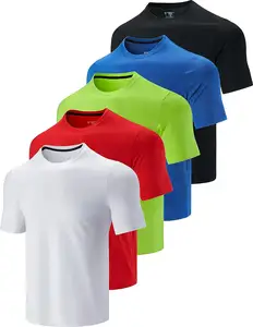 Shapershark fábrica venta al por mayor Impresión logotipo fabricante hombres sublimación deporte correr algodón camiseta