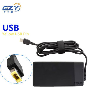 อะแดปเตอร์โน้ตบุ๊ค 170W 20V 8.5A สำหรับ Lenovo พร้อมระบบป้องกันไฟฟ้าลัดวงจร  อะแดปเตอร์จ่ายไฟโน้ตบุ๊คแบบ Type-C USB PD - Product Image 1