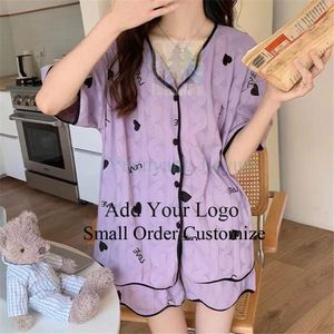 Cotton <strong>Pajamas</strong> Nightgown Pj <strong>Sets</strong> Factory <strong>Set</strong> <strong>Girls</strong> Printed Women Long Wleeve Pijamas Pyjamas Latest Suit Women's Sleepwear - Product Image 4