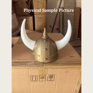 <span class=keywords><strong>Casque</strong></span> de Viking antique personnalisé <span class=keywords><strong>HLC</strong></span> avec cornes, chapeau de gladiateur romain médiéval, accessoire de déguisement pour fête cosplay - Product Image 2