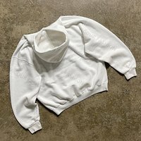 Logo personnalisé OEM & ODM, broderie 3D, impression, coton lourd 400GSM 500GSM, sweat-shirts à capuche zippés courts pour hommes