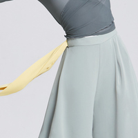 Pantalon large à jambe unique pour femme adulte, faux deux pièces, pantalon de danse classique, culottes
