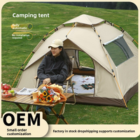 Tente Camping professionnel en plein air nuit hiver chaleur tente noir caoutchouc étanche parc sauvage équipement de Camping