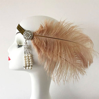 50-55cm cooper plumes d'autruche Drabs décoration pour Costumes de carnaval décoration de Table teint couleur plumes d'autruche pour mariage