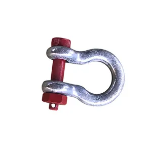 Heavy Duty G2130 US Type Bolt Type Anchor Shackle Galvanized Alloy Steel Safety Bolt Pin Shackle For Marine Rigging Lifting