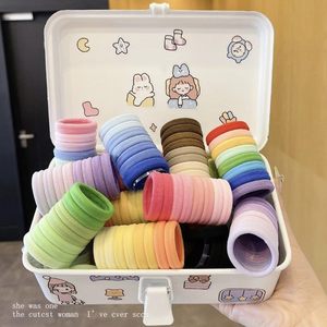 Paquete de 32 Coleteros para el Cabello de 4 cm, Sin Costuras, Gruesos, Elásticos, Accesorios para el Cabello de Niñas, Coletero para Cola de Caballo - Product Image 5