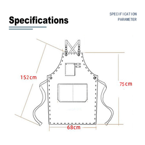 Promozionale personalizzato grembiule logo personalizzato addensato impermeabile ristorante <span class=keywords><strong>bar</strong></span> uniformi <span class=keywords><strong>abiti</strong></span> <span class=keywords><strong>da</strong></span> <span class=keywords><strong>lavoro</strong></span> con logo personalizzato - Product Image 4