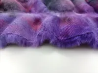 Kain Bulu Palsu Kelinci Spandeks Celup Dasi Warna-warni Modis Bulu Kelinci untuk Garmen/Hometextile