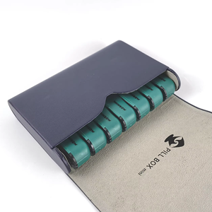 Giá cả cạnh tranh thời trang hợp thời trang da Abs như PU Gói 7 Ngày Hàng Tuần y tế Pill Organizer với màu sắc tùy chỉnh - Product Image 3