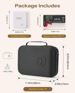 Estuche Organizador de Baterías, Banco de Energía de Emergencia, Convierte 4 Pilas AA, Cargador de Teléfono, Probador BT-168 PRO AA AAA C <span class=keywords><strong>D</strong></span> 9V CR2032 - Product Image 6