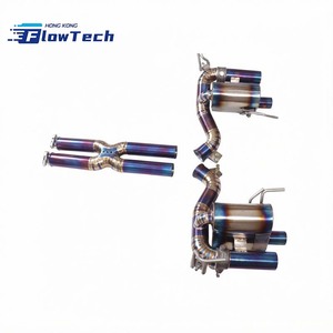 Système d'échappement Catback en titane avec tube intermédiaire en X pour Ferrari GTC4 Lusso 6.3L V12 2016-2021 - Product Image 2
