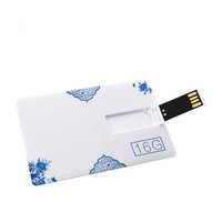 Vente en gros de clés USB personnalisées 128MB 8GB 16GB 32GB 64GB 128GB Slim Card USB Stick