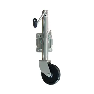 OEM ODM trailer jockey wheel with swivel bracket 1200lbs trailer jack stand with 6" wheel 10" travel RV camper jockey wheel