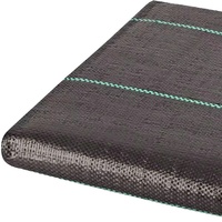 Rouleau de toile de paillage durable pour l'installation de couvertures de sol de jardin, tissu anti-mauvaises herbes pour le contrôle des adventices sur gazon et pelouse artificielle