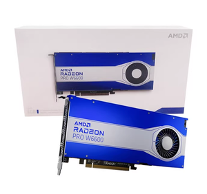การ์ดจอ Radeon PRO W6600 8GB ระดับมืออาชีพสำหรับเวิร์กสเตชัน พอร์ต PCI-E คู่ 10G การเชื่อมต่อความเร็วสูงสำหรับเซิร์ฟเวอร์ที่ได้รับการปรับปรุง - Product Image 1