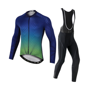 Set da <span class=keywords><strong>Ciclismo</strong></span> Professionale Personalizzato OEM/ODM, Traspirante, Taglie Grandi, Maglia a Maniche Lunghe e Pantaloncini con Bretelle, per Uso Quotidiano/Competizioni - Product Image 5