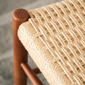Fabricants de meubles vendent de nombreux fauteuils de <span class=keywords><strong>salle</strong></span> <span class=keywords><strong>à</strong></span> <span class=keywords><strong>manger</strong></span> de style crème simple avec dossier en <span class=keywords><strong>rotin</strong></span> tressé, chaises de café, chaises d'hôtel - Product Image 6
