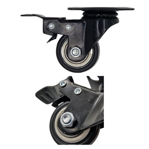 2025 sysanjang Chất lượng cao 2.5 inch xoay trơn tùy chỉnh tấm nhiệm vụ ánh sáng PU Caster bánh xe cho ghế - Product Image 2