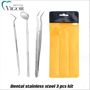 Kit strumenti odontoiatrici in acciaio inox strumenti per esame chirurgico orale specchio pinzetta sonda Kit per dentista - Product Image 2