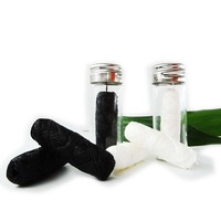 Fil dentaire rechargeable de bouteille en verre de maïs végétalien durable de foss PLA