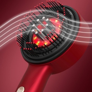Factory Anti Hair Loss Scalp <b>Massager</b> Brush with Red LED Lights Vibrating Hair Growth Comb Device Head <b>Massager</b> Styler - Product Image 4