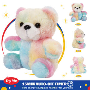 Poupées en peluche électroniques <span class=keywords><strong>Rainbow</strong></span> Bear avec lumières et musique Cadeaux d'anniversaire pour enfants en gros - Product Image 4