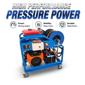 Nueva Bomba de Limpieza de Alcantarillado de Alta Presión con Motor de Gasolina de 27 HP, Máquina de Limpieza de Tuberías de 200 Bares para Lavado de Autos, Diámetro de 400 mm - Product Image 1