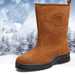 Outdoor Welding Safety Insurance Cotton <strong>Boots</strong> Men's Thick <strong>Winter</strong> Protective <strong>Work</strong> Labor Shoes - Product Image 6