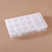 Boîte de rangement multifonction en plastique PP de qualité supérieure, grande capacité, pour perles, outils auxiliaires de bricolage, boucles d'oreilles transparentes