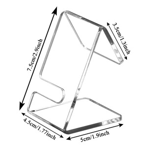 HQ Acrylic Đồng Hồ Hiển Thị Đứng Rõ Ràng Đồng Hồ Chủ Tổ Chức Máy Tính Để Bàn Đồng Hồ Hiển Thị Giá Cho Trang Trí Nội Thất Bán Lẻ Sử Dụng - Product Image 2