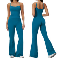 Leggings évasés pour la course et le yoga, sensation crémeuse, doux, taille haute, sous-vêtements anti-choc, ensembles d'entraînement, séchage rapide, extensibles dans quatre directions