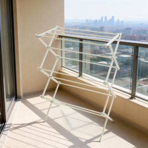 Séchoir à linge de haute qualité à trois niveaux, type sur pied, pliable, pour serviettes, vêtements, séchoir à linge, type sur pied - Product Image 5