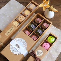 Carton jetable en papier kraft, 10 pièces, impression de plusieurs couleurs, boîte à gâteaux, suisse, rouleau, emballage transparent