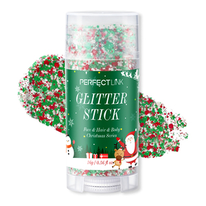 Christmas Party Colorful Festival Makeup Chunky Sequins Glitter Face Hair Accessories Instant Body Shimmer Glitter Stick Custom