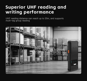 Lector <span class=keywords><strong>RFID</strong></span> UHF BT Portátil Android 860-960MHz 20m Lector de Etiquetas <span class=keywords><strong>RFID</strong></span> SDK Gratuito Material ABS Tipo-C USB para Gestión de Almacenes - Product Image 6