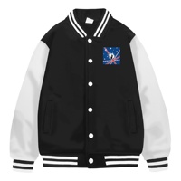 Nouvellement jamaïcain Logo Design Logo personnalisé 2D imprimé hommes mode Varsity veste décontracté Slim Fit Letterman Baseball Bomber vestes