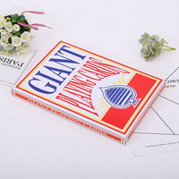 Jeux de cartes à jouer de grande taille en papier imprimé en gros, jeux de cartes de divertissement familial normaux
