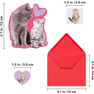 Cartes de la Saint-Valentin <span class=keywords><strong>à</strong></span> <span class=keywords><strong>gratter</strong></span> et <span class=keywords><strong>à</strong></span> sentir, parfum fraise, cartes de la Saint-Valentin pour chats et animaux de compagnie, cartes d'<span class=keywords><strong>amour</strong></span> avec enveloppes et autocollants en forme de cœur - Product Image 5