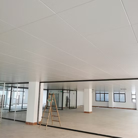 Panneau de plafond en aluminium de plafond en métal suspendu de haute qualité de 600*600mm avec la finition enduite de poudre de tuiles perforées