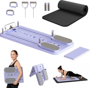 CZFIT Set <span class=keywords><strong>de</strong></span> Tabla <span class=keywords><strong>de</strong></span> Pilates Plegable Multiusos 6 en 1 con Temporizador, Equipo <span class=keywords><strong>de</strong></span> Pilates, Rodillo para Abdominales, para el Hogar - Product Image 1