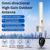 Antenne tubulaire omnidirectionnelle LTE à gain élevé pour l'amélioration du signal large bande 360° °   Antenne externe extérieure à couverture complète