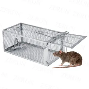 Armadilha luxuosa para rato-humane gaiola de animais vivos para ratos, hamster mole, chipmunk gopher, esquadrões e mais roedores