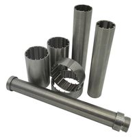 Tube à fentes Johnson Screen de 10 pouces en acier inoxydable 304 316L, enroulé de fil, pour filtre de puits d'eau, fourniture directe usine sur mesure