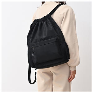 <span class=keywords><strong>Sac</strong></span> à <span class=keywords><strong>dos</strong></span> à cordon avec poches, adapté aux hommes et aux femmes, léger, pour les voyages, le <span class=keywords><strong>sport</strong></span>, le basketball, le rangement et l'usage quotidien - Product Image 4