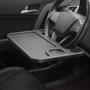 Portable Car Laptop Desk Mount <strong>Stand</strong> Eat Work Car Steering Wheel Dining Table Bracket <strong>Drink</strong> Food Coffee Tray Storage Locker - Product Image 3