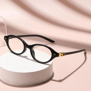 2025年の楕円形の読書用メガネ女性用超軽量アンチブルーライト近視メガネリーダー + 1.0光学式乱視レンズ眼鏡 - Product Image 3