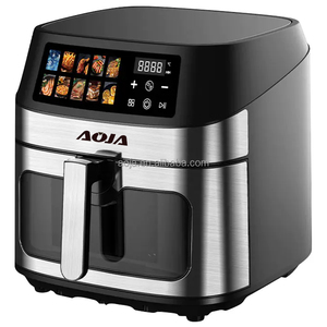 <span class=keywords><strong>Friteuse</strong></span> à air visuelle <span class=keywords><strong>XXL</strong></span> 8L avec écran tactile LCD couleur, <span class=keywords><strong>friteuse</strong></span> intelligente <span class=keywords><strong>sans</strong></span> <span class=keywords><strong>huile</strong></span> 1700W, 10 préréglages, vente directe usine, pour la maison - Product Image 1