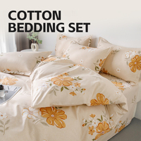 Vente en gros de draps de lit personnalisés en coton 100% - Ensemble de literie 4 pièces - Housse de couette - Taille King Size - Taille Queen Size - Taille Full - Super doux - Luxe